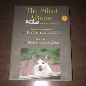“The silent Miaow” hardback cat book vintage